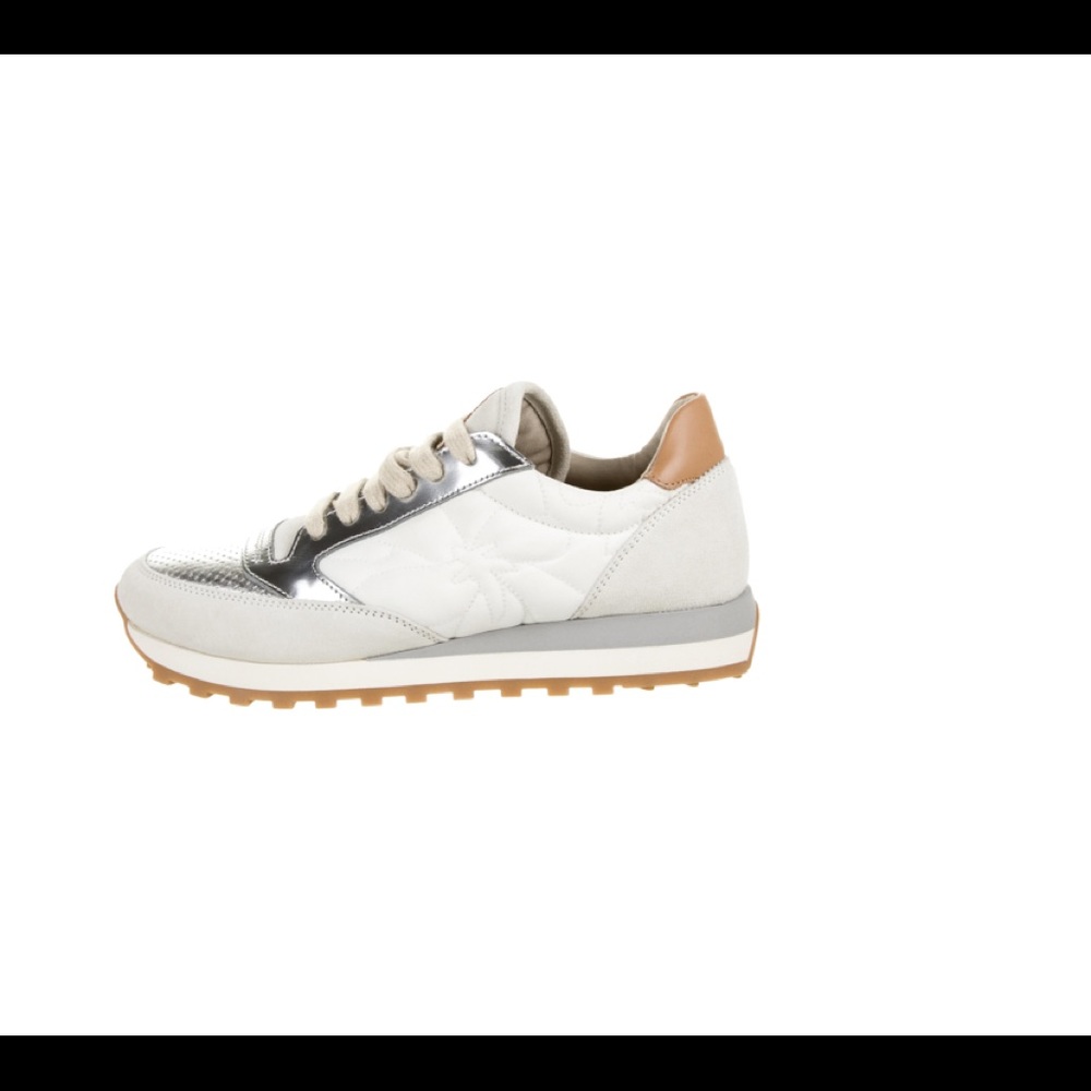 Brunello Cucinelli suede leather trimmed sneakers